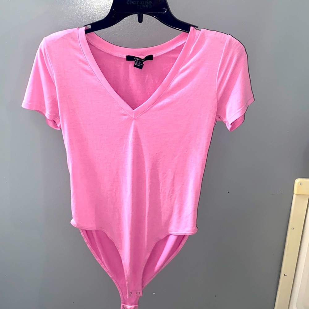 Neon pink forever 21 onesie size XS